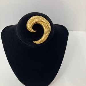 Vintage Monet Swirl Scarf Brooch